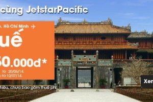 Bay từ Sài Gòn đến Huế với &#8216;Mua vé chiều đi, miễn phí chiều về&#8217; của Jetstar