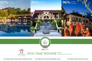 Chuỗi khách sạn và khu nghỉ dưỡng của Tập đoàn Thiên Minh nhận giải thưởng lớn từ TripAdvisor