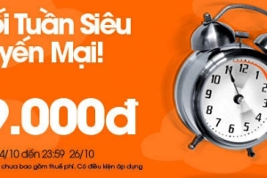 Chương trình cuối tuần siêu khuyến mãi vé 99.000 đồng của Jetstar