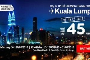 Cùng AirAsia du ngoạn Thái, Nhật, Hàn với giá vé chỉ từ 44 USD