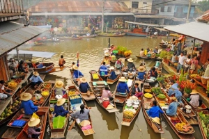Dạo chơi ở Damnoen Saduak - khu chợ nổi cổ nhất Thái Lan