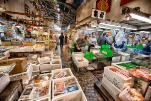 Đi chợ cá Tsukiji ăn 7 món ngon đường phố