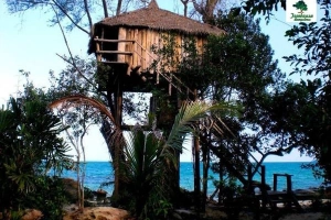 Du lịch đảo Koh Rong trải nghiệm ‘ngủ trên cây’ tại Tree House Bungalow
