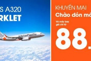 Hãng Jetstar tung vé 88.888 đồng chào mừng phi cơ thứ 8