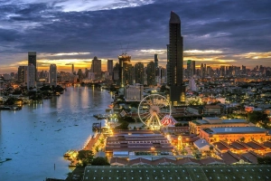 Hướng dẫn đường đi đến chợ đêm Asiatique bên sông Chao Phraya ở Bangkok