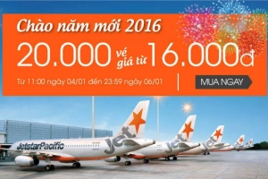 Jetstar Pacific bán 20.000 vé giá từ 16.000 VND
