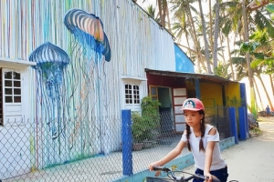 Làng bích họa Tam Hải do sinh viên Việt Nam vẽ