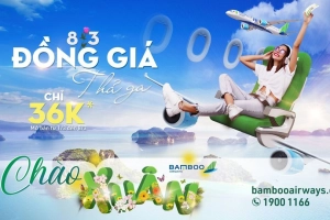 Mừng 8/3 Bamboo Airways tung vé đồng giá bay khắp Việt Nam chỉ từ 36k