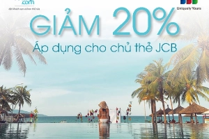 placevietnam.com giảm giá 20% cho các khách hàng là chủ thẻ JCB