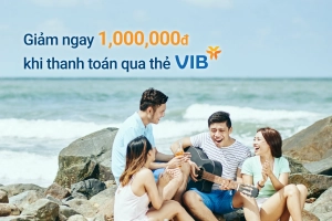 placevietnam.com giảm ngay 1 triệu đồng cho khách hàng là chủ thẻ VIB