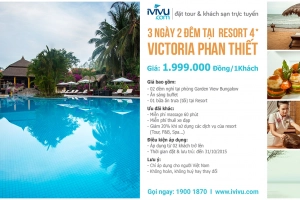 Tận hưởng kỳ nghỉ 3N2D tại Victoria Phan Thiết Beach Resort &#038; Spa giá sốc chỉ 1.999.000 VND