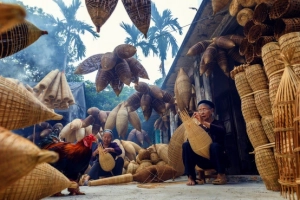 Thăm làng nghề đan đó 200 tuổi ở Hưng Yên