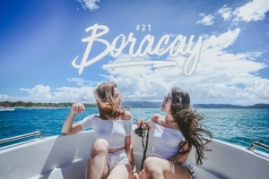 Theo chân hai cô bạn xinh đẹp khám phá thiên đường biển Boracay