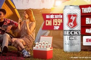 Thưởng thức bia Beck&#8217;s Ice với giá dành riêng cho placevietnam.com