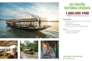 Trải nghiệm thưởng ngoạn sông nước Mekong với du thuyền Victoria
