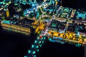 Vẻ đẹp London về đêm từ độ cao gần 2.000 m