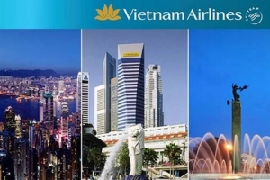 Vé khứ hồi 18 USD của Vietnam Airlines đi Singapore/Kuala Lumpur