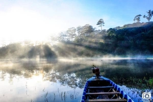 Vẻ mê hoặc của hồ Tuyền Lâm Đà Lạt sáng sớm mùa đông