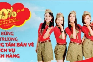 Vietjet Air khuyến mãi giảm 50% giá vé máy bay trong 3 ngày vàng tháng 6