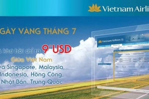 Vietnam Airlines bán vé 9 USD đi Kuala Lumpur