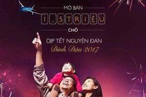 Vietnam Airlines mở bán vé tết Đinh Dậu 2017