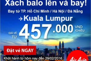 Xách ba lô lên và bay đến Kuala Lumpur cùng AirAsia