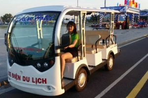 Xe điện phục vụ city tour ở Quy Nhơn