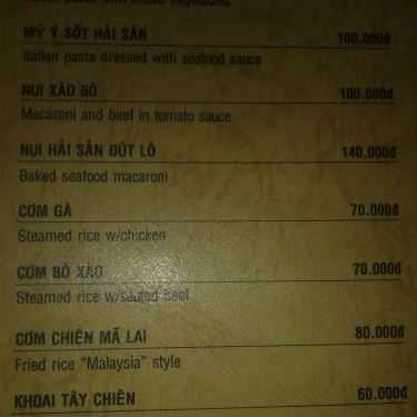 Thực đơn- Đủng Đỉnh Cafe