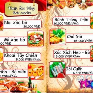 Thực đơn- Cafe Pump Tiệc Kem & Trà Sữa