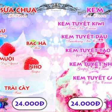Thực đơn- Cafe Pump Tiệc Kem & Trà Sữa