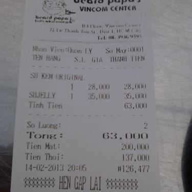 Tổng hợp- Tiệm Bánh Beard Papa’s - Vincom Center