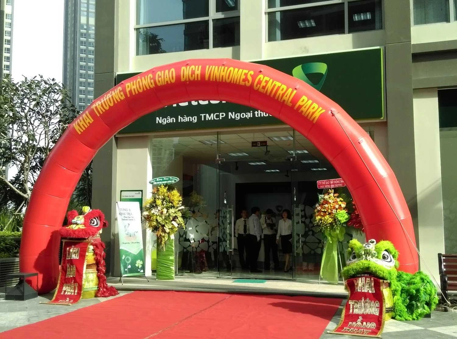Không gian- Phòng giao dịch (PGD) Vietcombank Vinhomes Central Park