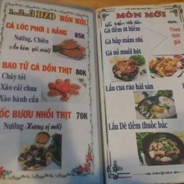 Thực đơn- Quán Nhậu Bia Sệt 123 Dzô