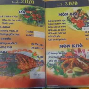 Thực đơn- Quán Nhậu Bia Sệt 123 Dzô