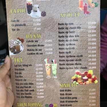 Thực đơn- Cafe 182 - Sinh Tố, Nước Ép & Trà Sữa