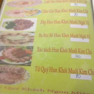 Thực đơn- Quán Nhậu 2 Cây Bàng Quán - Món Nhậu Bình Dân