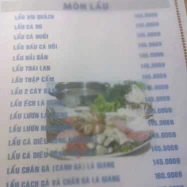 Thực đơn- Quán Nhậu 2 Cây Bàng Quán - Món Nhậu Bình Dân