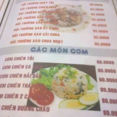 Thực đơn- Quán Nhậu 2 Cây Bàng Quán - Món Nhậu Bình Dân
