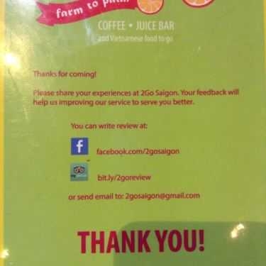 Tổng hợp- Cafe 2Go Saigon - Healthy & Creative