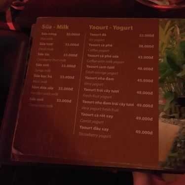 Thực đơn- 3G Cafe