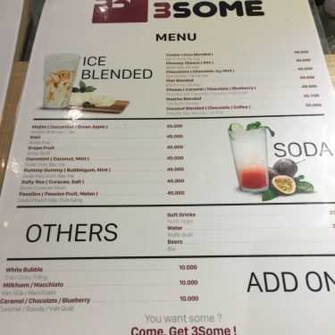 Thực đơn- 3Some Coffee