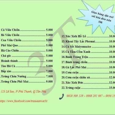 Thực đơn- Cafe 3T - Trà Sữa & Ăn Vặt
