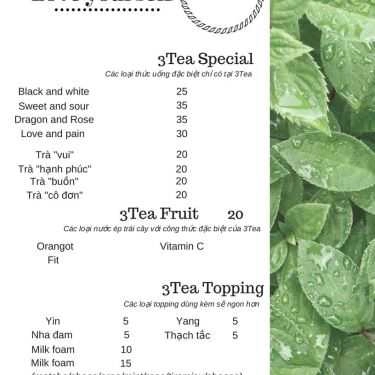 Thực đơn- 3Tea.Club - Tea Drinks - Shop Online