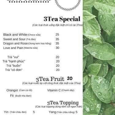 Thực đơn- 3Tea.Club - Tea Drinks - Shop Online