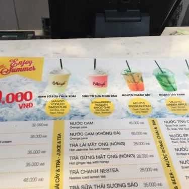Thực đơn- 84 Cafe - Khu Quốc Nội Sân Bay Tân Sơn Nhất
