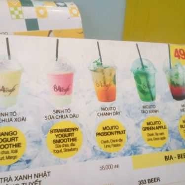 Thực đơn- 84 Cafe - Khu Quốc Nội Sân Bay Tân Sơn Nhất