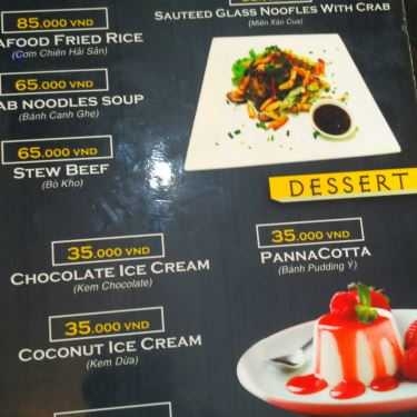 Thực đơn- 8IELTS Cafe