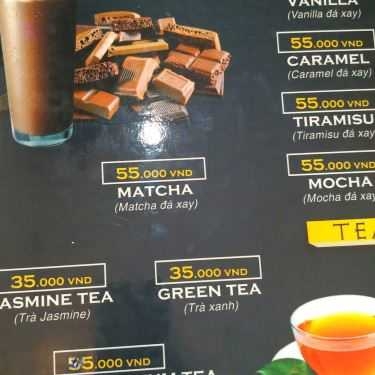 Thực đơn- 8IELTS Cafe