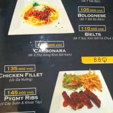 Thực đơn- 8IELTS Cafe