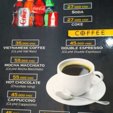 Thực đơn- 8IELTS Cafe